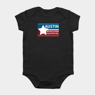 Austin Revolution Film Festival alt logo Baby Bodysuit
